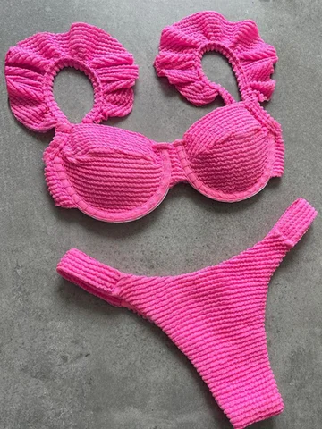 Ruffle Bikini Women Swimwear Sexy Swimsuit Push Up Bikini Set Bathing Suit Women Bikinis 2022 Biquinis Feminino Beachwear Summer