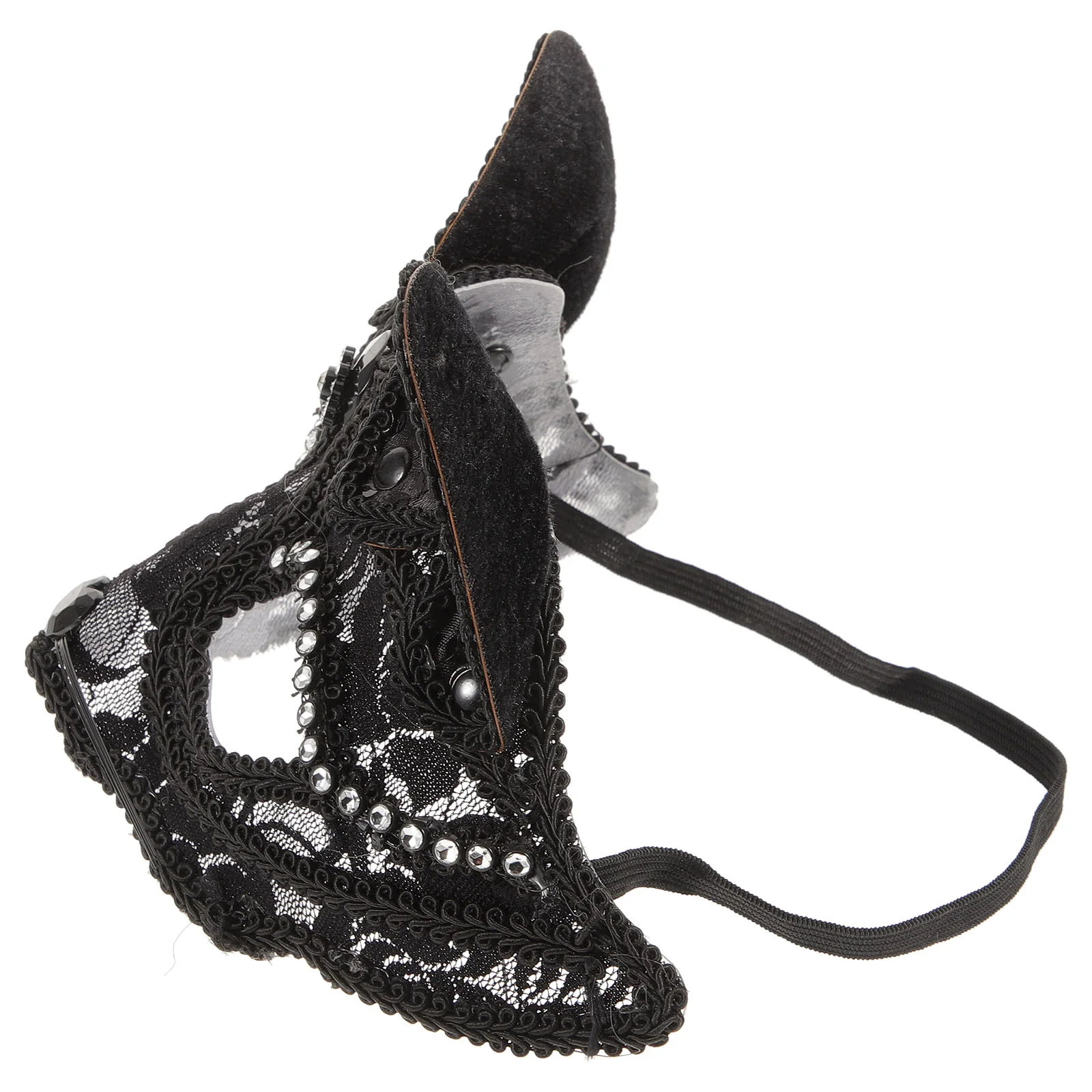 Кружевная маска на половину лица животного для косплея реквизит выступлений