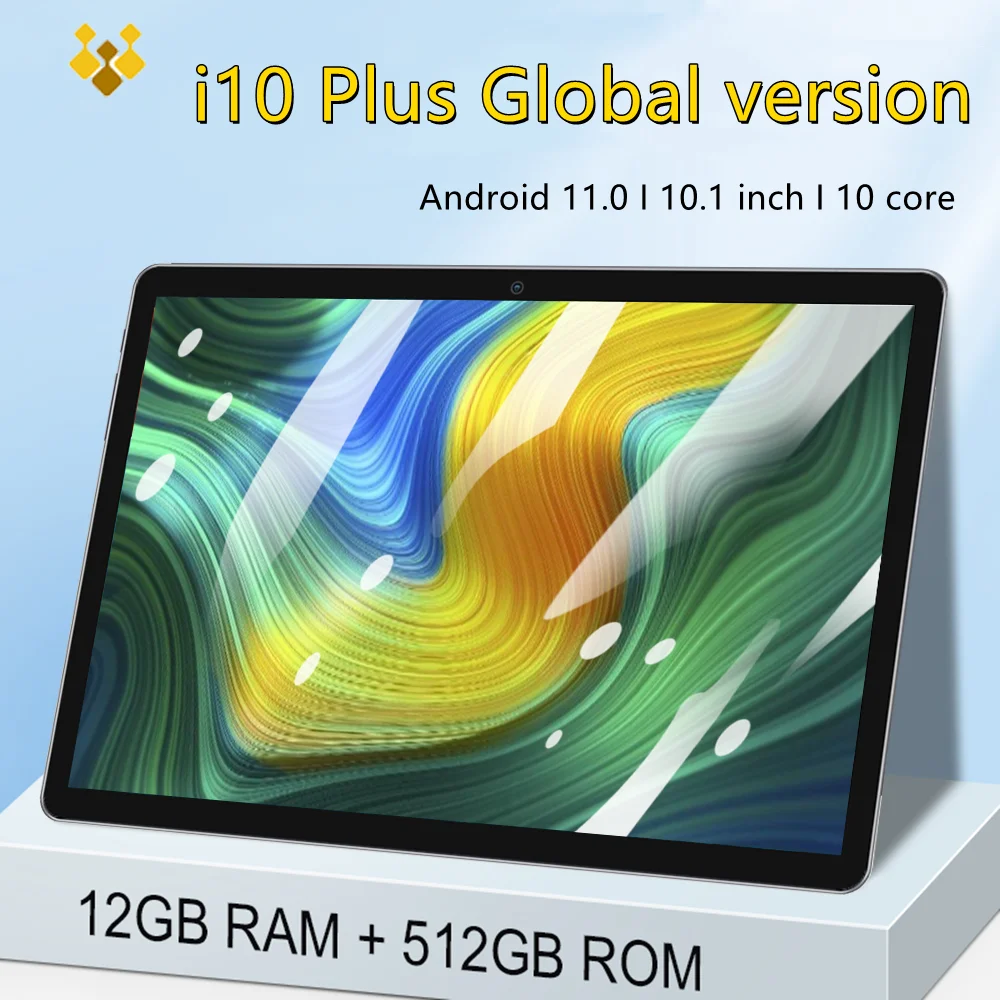 I10 Plus планшет на android, экран 10 дюймов, 12 Гб ОЗУ 512 Гб ПЗУ