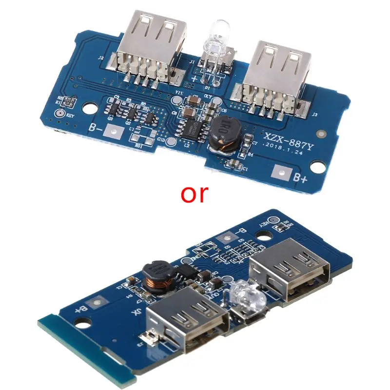 

5V 2A Dual USB 18650 Lithium Power Bank Charging Board Circuit Step Up Module 39XC