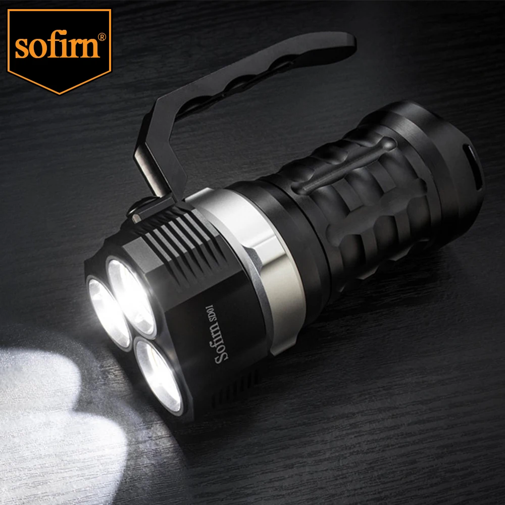 Sofirn SD01 6000LM Powerful Diving Light 3* SST40 LED Dive Flashlight Underwater Torch 4 Modes Magnetic Control Switch