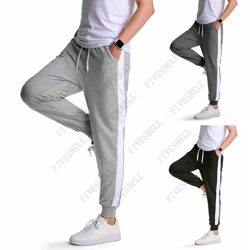 2023 Classic Side Striped Joggers Pants Men High Quality Cotton Jogging Sweatpants Men Streetwear Casual Sport Trousers Pantalon