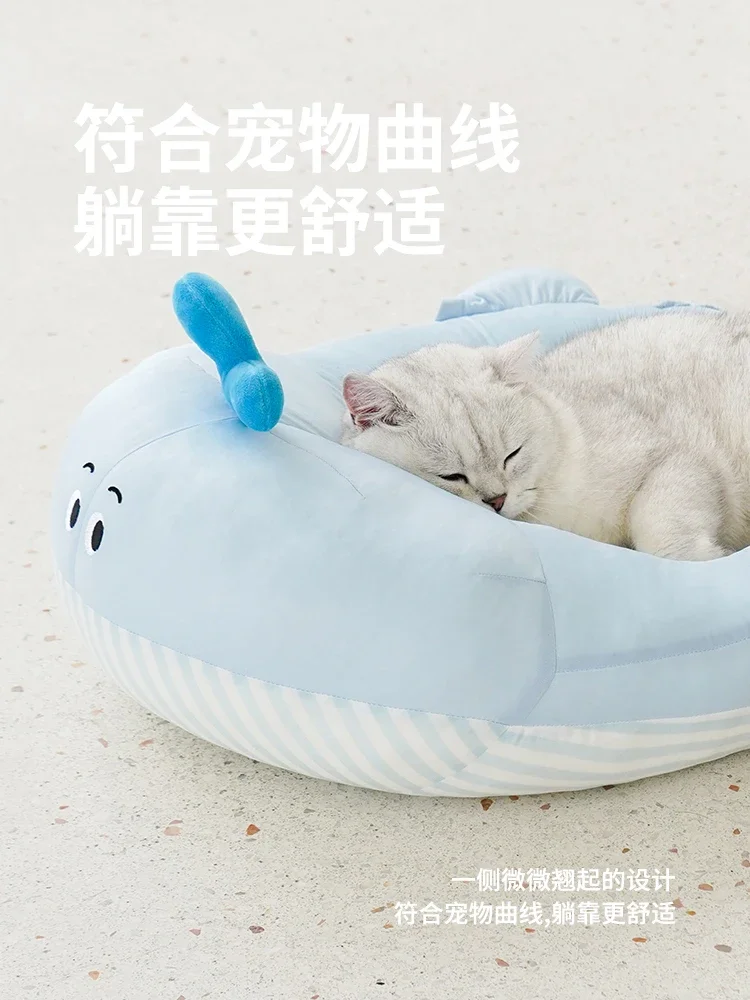 Летнее гнездо для кошек Zeze Whale летнее охлаждающее собак крутой ледяной коврик