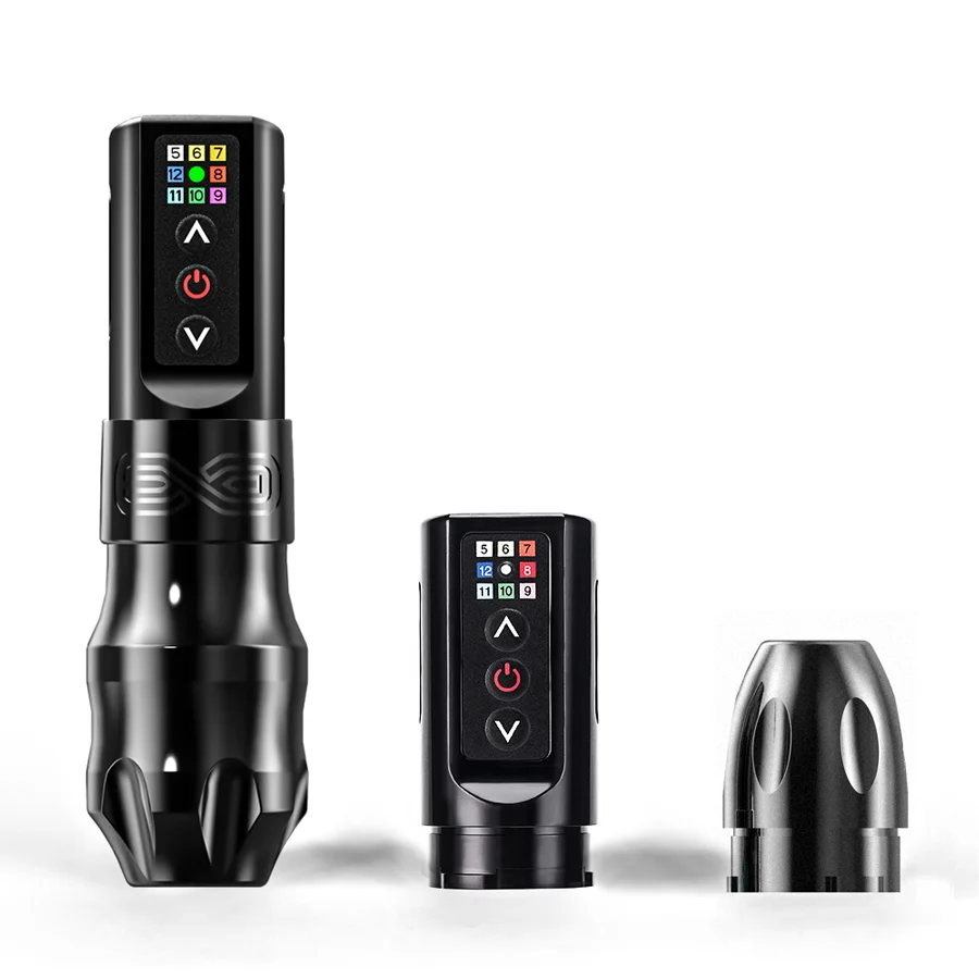 Wireless Tattoo Machine Pen Gun Professional Powerful Coreless Motor Digital LED Charge Battery For Body Art