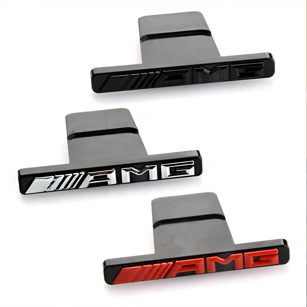 ABS AMG логотип передняя решетка значок автомобиля наклейка модификация аксессуары