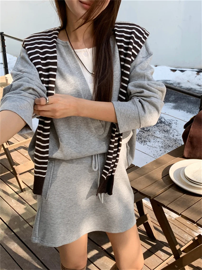 Минималистичные женские костюмы Alien Kitty повседневные универсальные толстовки