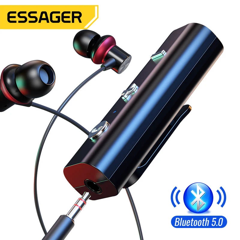 

Essager Bluetooth 5.0 Receiver 3.5mm Audio Jack For Aux Audio Adapter Music Transmitter Earphone Wireless For Speaker Headphone