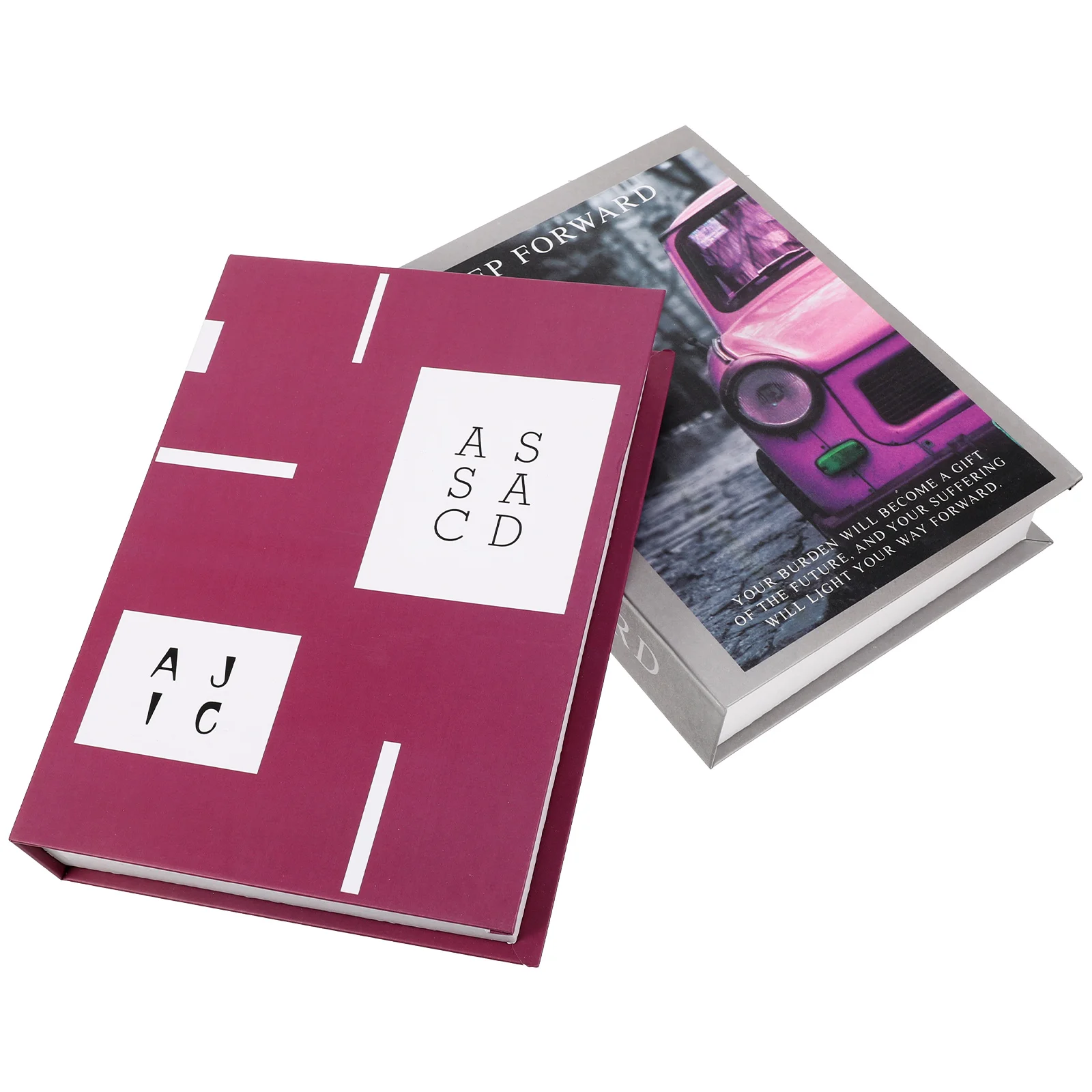 

2pcs Book Book Figurine Decorative Book Photography Props Bookshelf Backdrop Book Model ( Random Pattern )