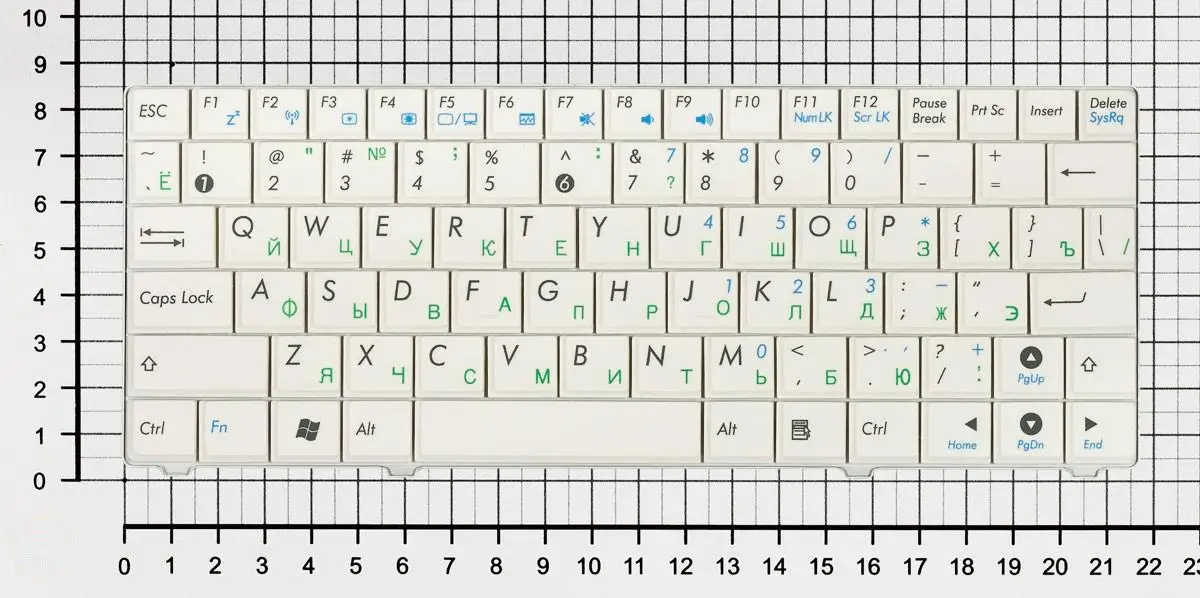 Клавиатура для Asus EEE PC T91 русская белая | Компьютеры и офис