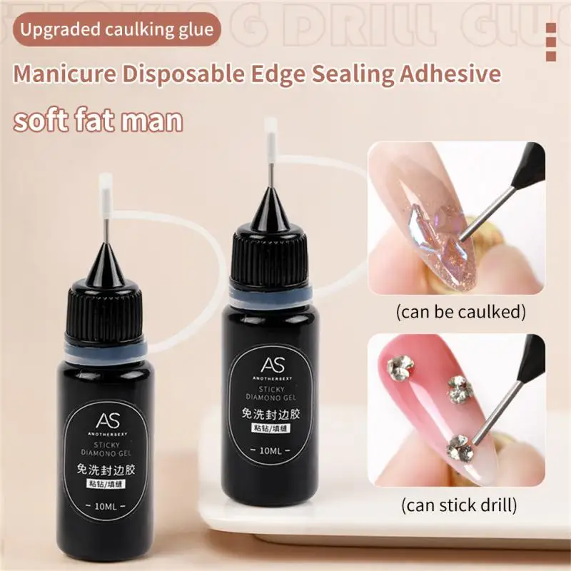 

10ml Rhinestones Glue Gel Transparent Color Sticky Gel For Manicure Rhinestone Jewelry Decorations Nail Glue Nail Art DIY Nails