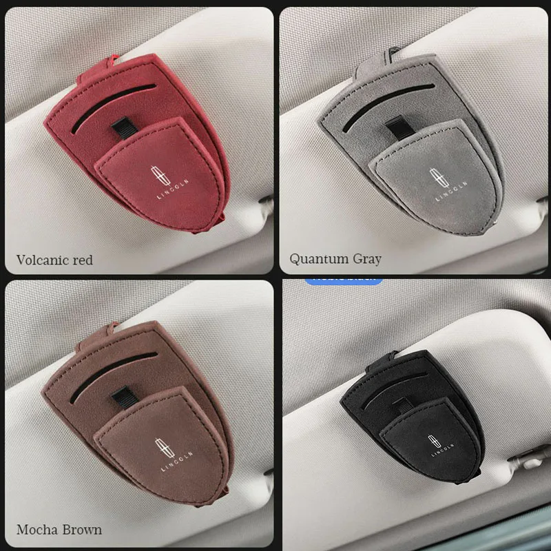 

Car Interior Glasses Clip Auto Sun Visor Sunglasses Holder For Lincoln Zephyr MKC MKX MKS Corsair MKT MKX-Aviator Flyer Voyager