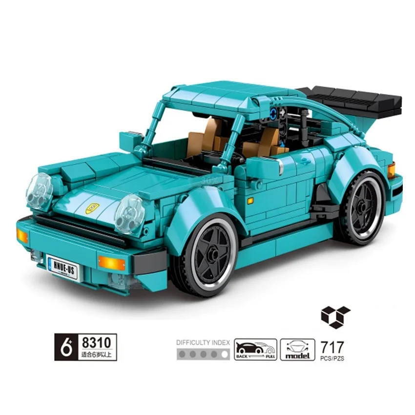 

SEMBO Blocks Pull Back Toy Car Building Bricks Famous Vehicle Model Kids Toys for Children Birthday Gifts Man Juguetes 8310