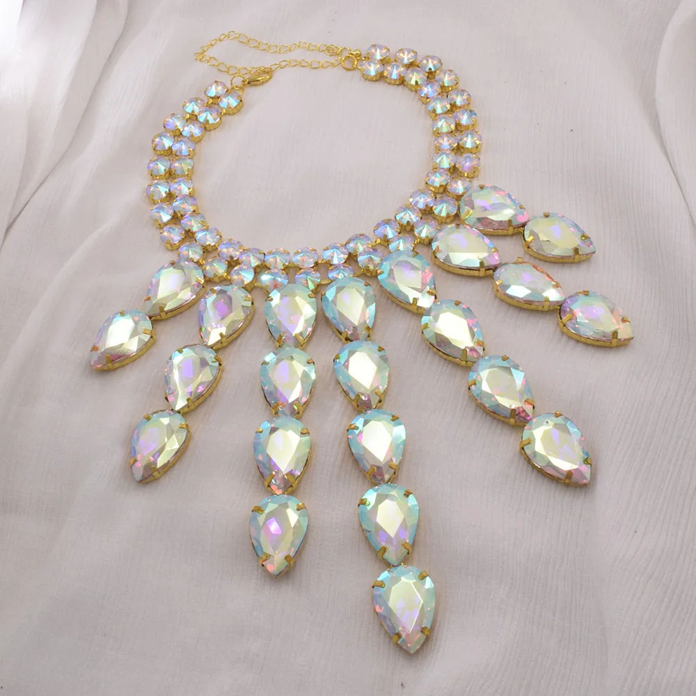 CuiEr Большая Драгоценность в форме капли воды для женщин нейтральный роскошный