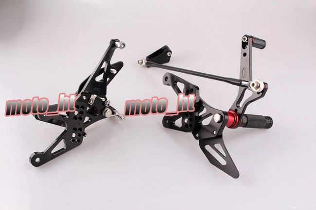 Aluminum Motorcycle Rearset Rear Set Footpegs Adjustable For YAMAHA YZF R1 2007 2008 YZF-R1 Black