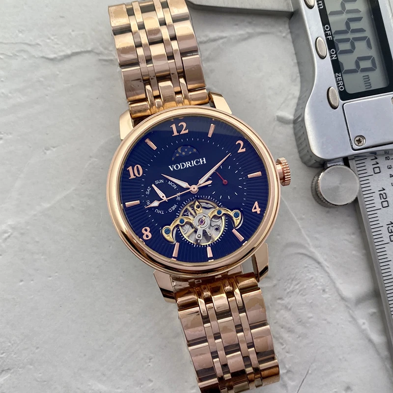 

PPH01 Luxury Designer Brand Watch Business Stainless Steel Strap Automatic Mechanical Watch Mens Relogio Waterproof Watch AAA