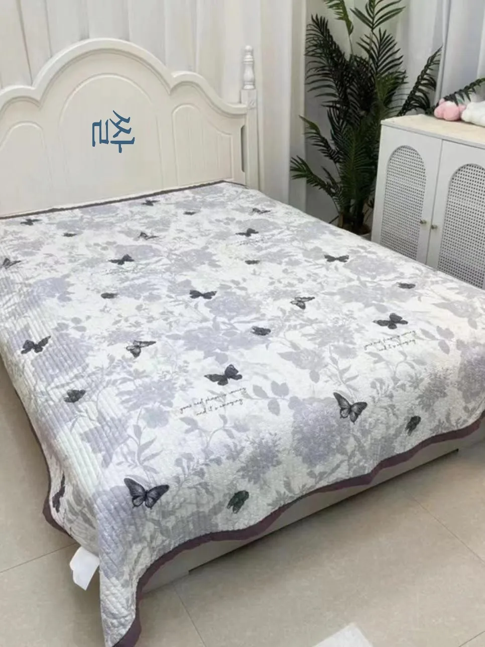[High end Class a Four Seasons Bed Cover] Super Soft Quilted Thick Cover Double-sided Non-Slip Sheet