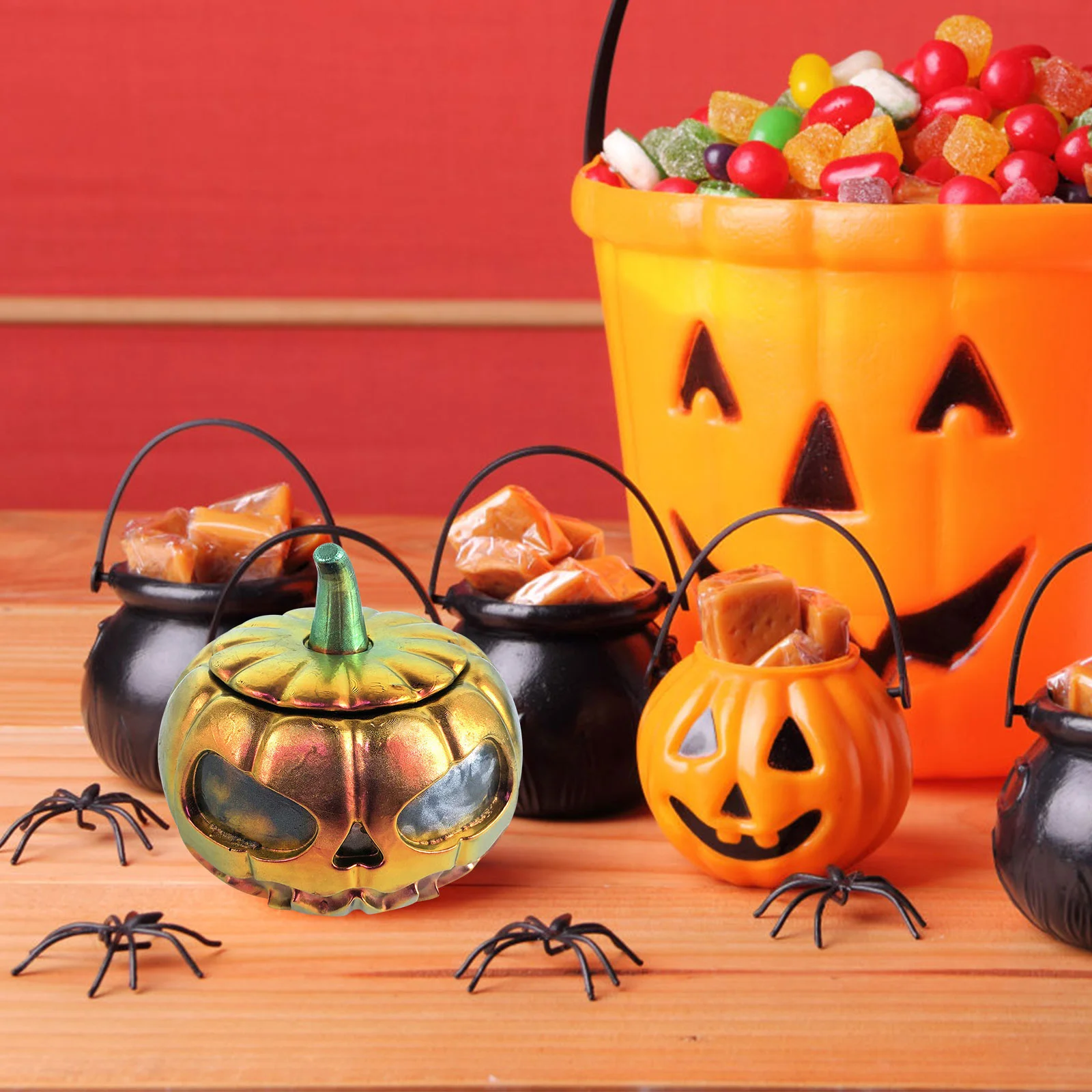 1 Set Halloween Epoxy Mold Silicone Making Mold Halloween Making Mold Pumpkin Jar Mold for DIY