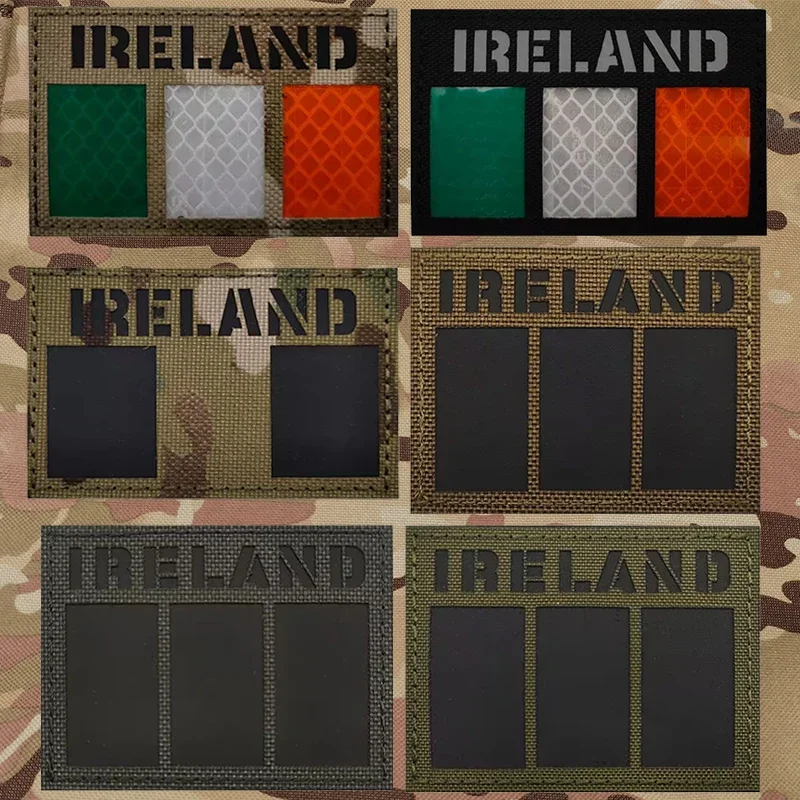 ИК-инфракрасные светоотражающие нашивки с флагом Ирландии ирландский военный