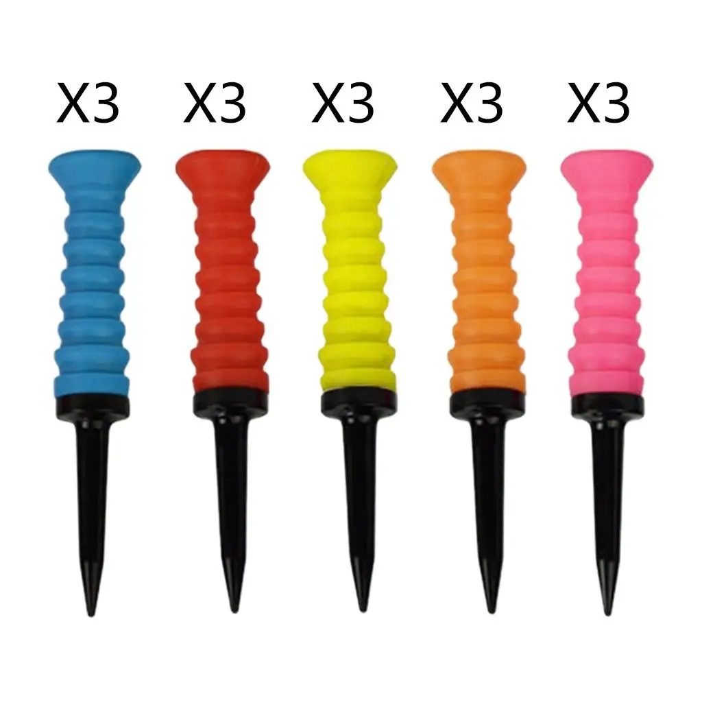 

3x Elastic Golf Tees Indoor Outdoor Golf Tees Ball Holder Training Aids