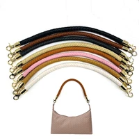 304060cm pu bag strap braided rope bag accessories metal hook buckle shoulder bag strap bag handle fashion womems bag straps