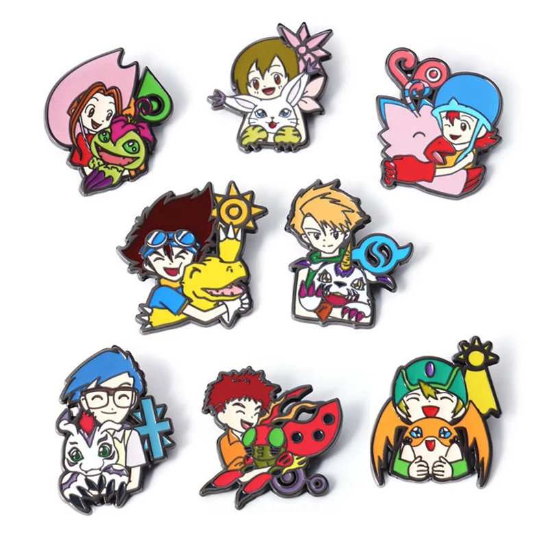 

90s Japanese Anime Cute Enamel Pin Lapel Pins for Backpacks Brooches on Clothes Briefcase Badges Fashion Jewelry Gift Original