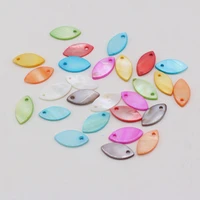 300pcswholesale new natural shell marquise shaped hole beads making necklace bracelet earring jewelry gift mother of pearl shell