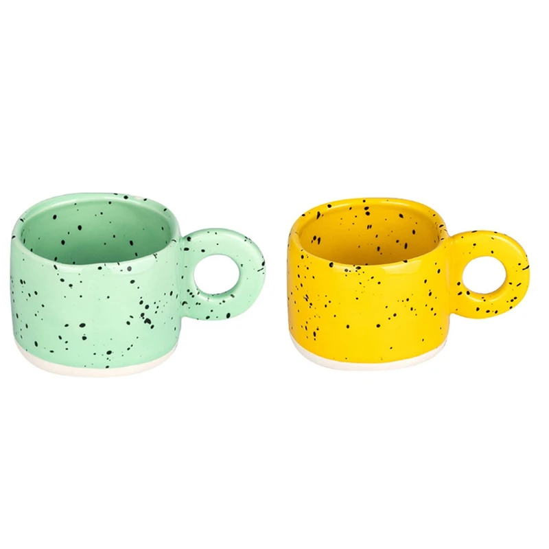 

Кружка Керамическая с кольцевой ручкой, креативная чашка для молока и кофе карамельных цветов, посуда для офиса и дома, посуда для напитков, ...