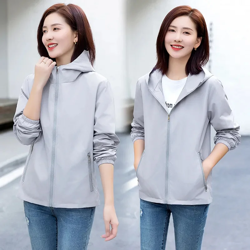 Новый модный женский тонкий плащ весенне-осеннее ветрозащитное пальто с