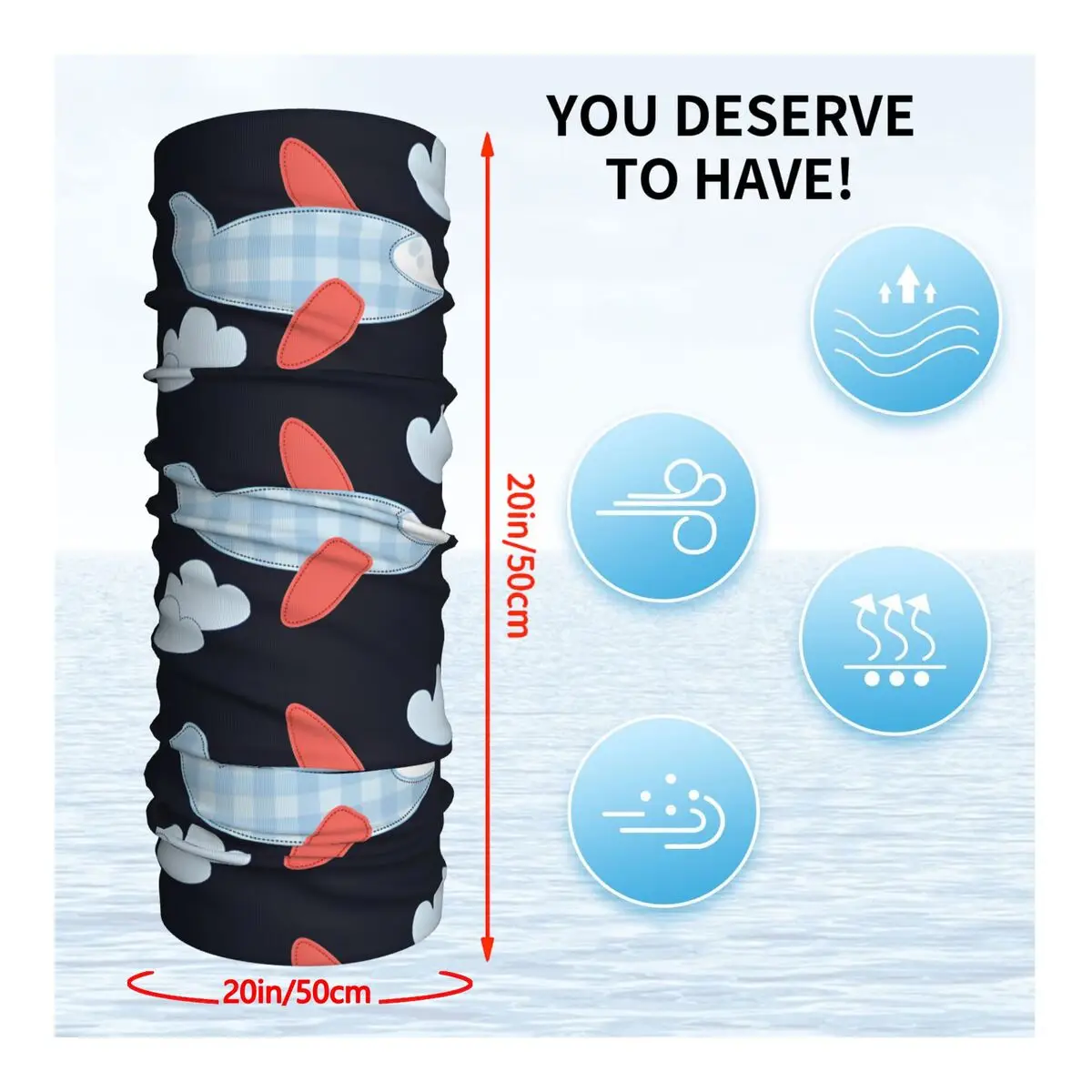 Детский шарф-платок из полиэстера