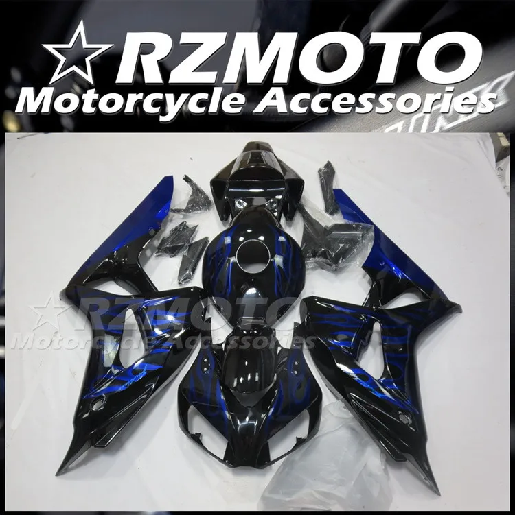 

Литьевая пресс-форма, новый комплект обтекателей из АБС-пластика для мотоцикла HONDA CBR1000RR 2006 2007 06 07, комплект кузова с синим пламенем