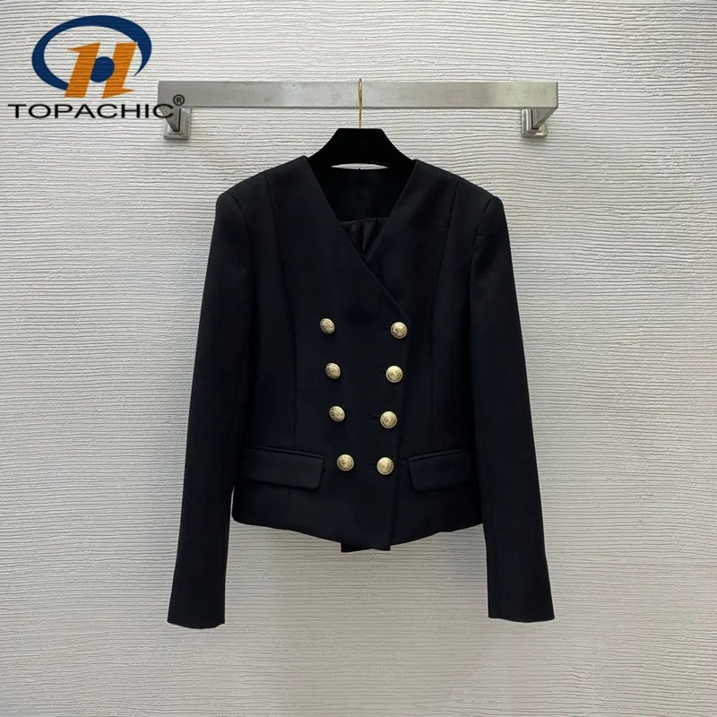 

Женский шерстяной Блейзер на одной пуговице, роскошный элегантный приталенный Блейзер с карманами, 10,26