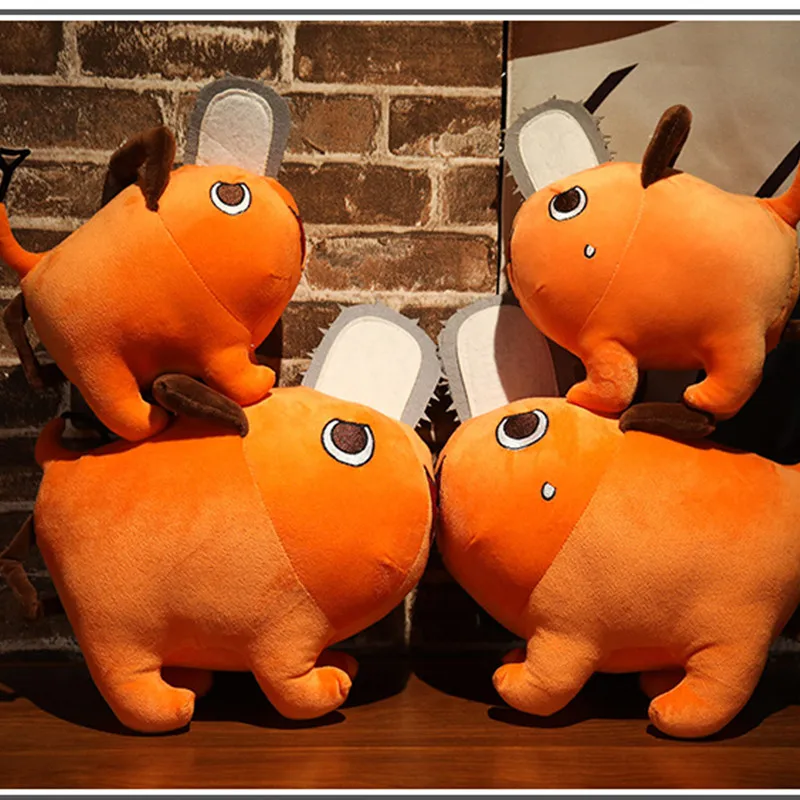 

Anime Chainsaw Man Plush Pochita Kawaii Doll Soft Stuffed Toy Cartoon Cosplay Kids Boys Birthday Xmas Pendant Backpack Gifts