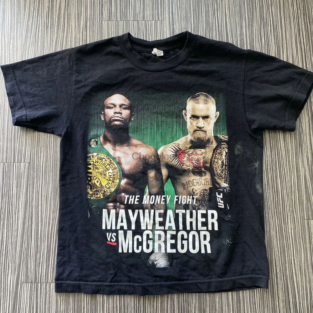 Mayпогода против Макгрегор деньги боксерская борьба графика рэп Футболка Мужская