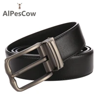 waist strap genuine leather belt for men 100 alps cowhide pin buckle jeans belts luxury male high quality casual waistband male