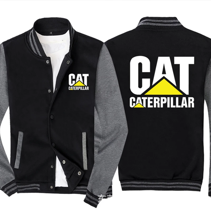 

Männer Baseball uniform für KATZE Auto Logo Print Lässige Hip Hop Harajuku Warme Sweatshirts Herren Baseball Jacke Slim