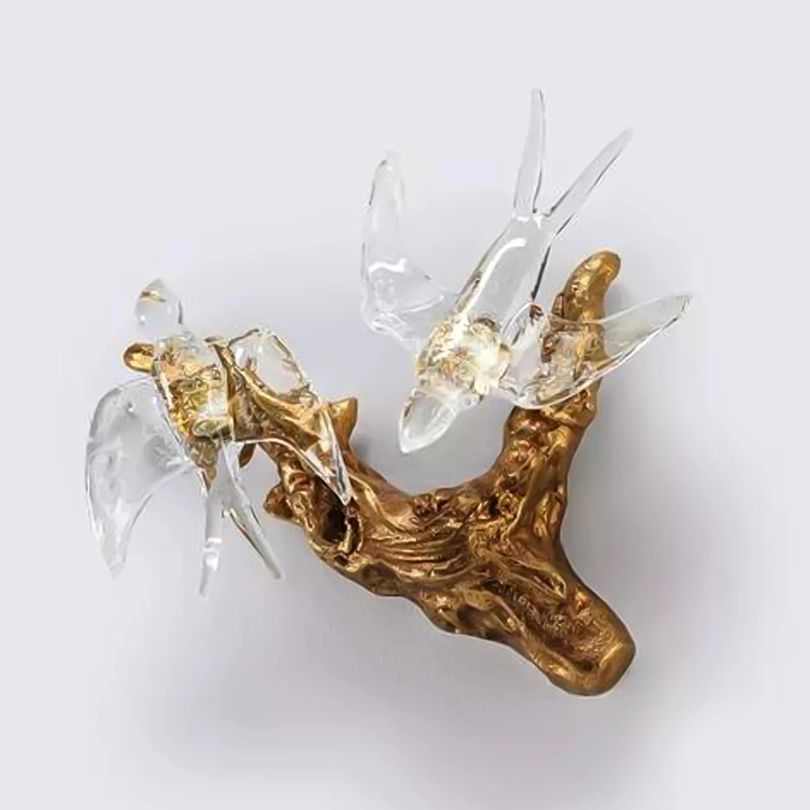 Подвесная люстра Artpad стеклянная с птицей