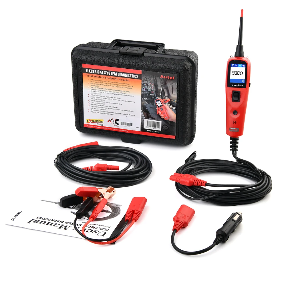 Фото Диагностический инструмент Autel PowerScan PS100 для электрических систем, тестер автомобильных цепей, набор для проверки электрических цепей 2025 года №1