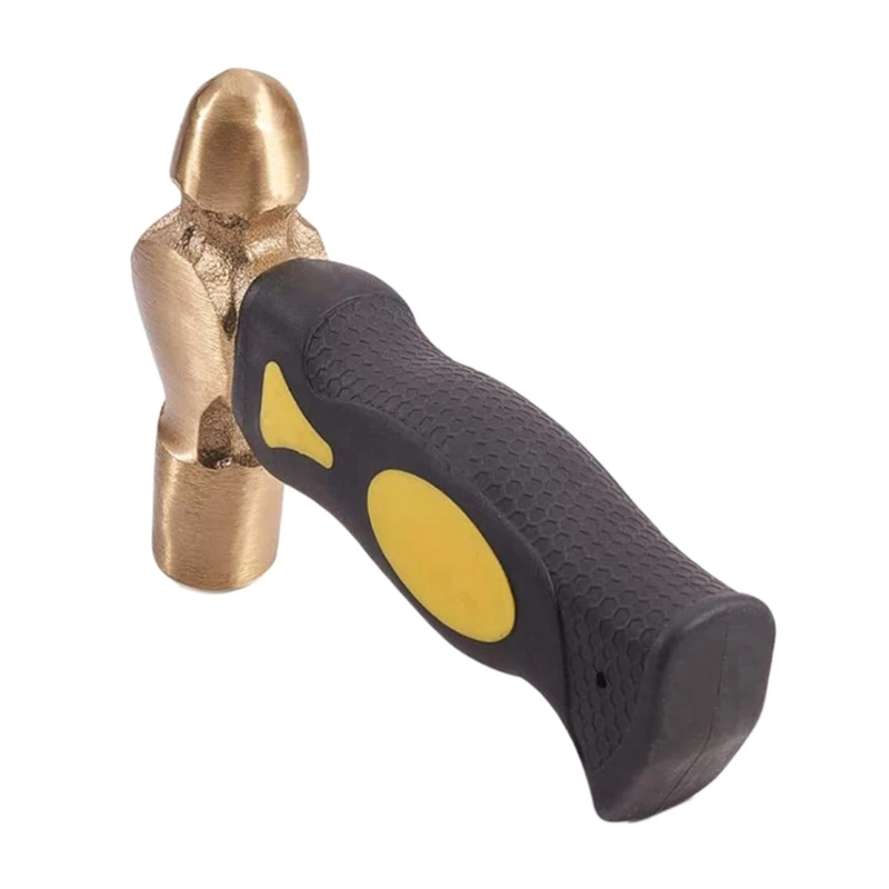 

Латунный металлический штамповочный молоток, двухсторонний латунный молоток с железной наковальней для рукоделия, творчества, изготовления ювелирных изделий