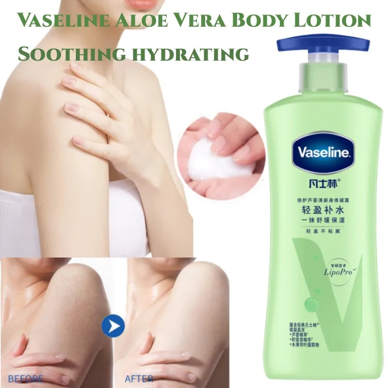 

Vaseline Aloe Vera Deep Care Body Lotion Sooth Dry Skin Improve Roughness Cracking Remove Chicken Skin Hydrating Whitening