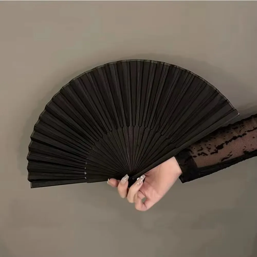 Винтажный ручной веер бамбуковый складной бумажный портативный в китайском