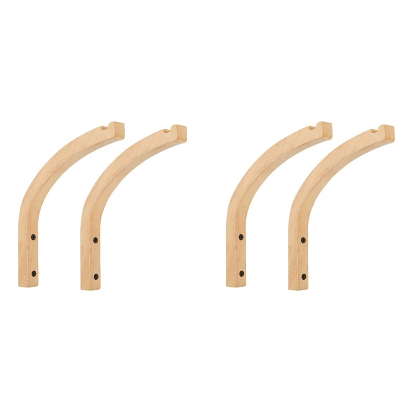 

4X Wooden Wall Hooks,Plant Hangers Indoor,Wall Mounted Plant Hooks For Hanging Plants,Flower Bracket,Wind Chimes Hooks