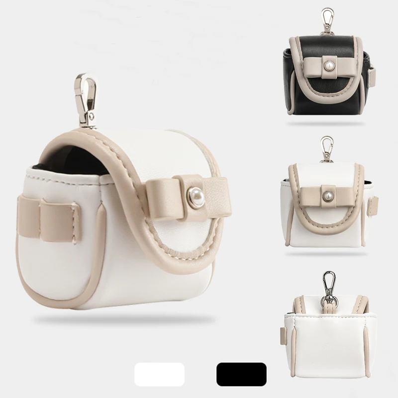 

Golf ball bag Women's small hanging bag PU mini cute small waist pack Outdoor sports accessories ball TEE bag