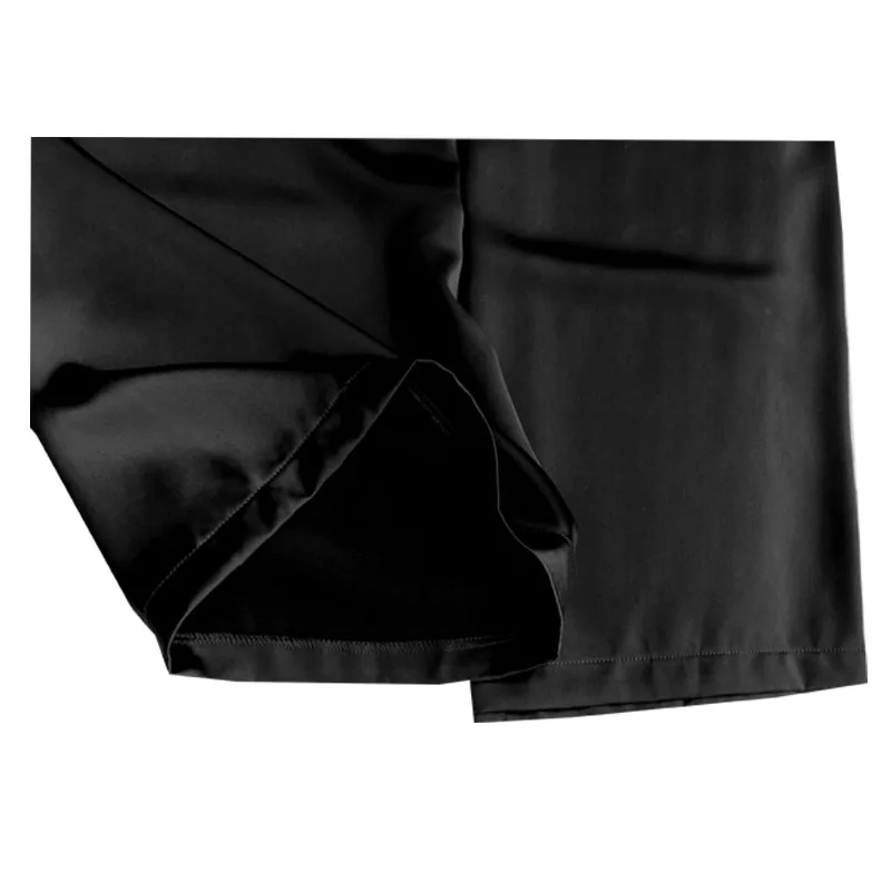 Атласные триацетатные весенне-летние женские прямые брюки темпераментные