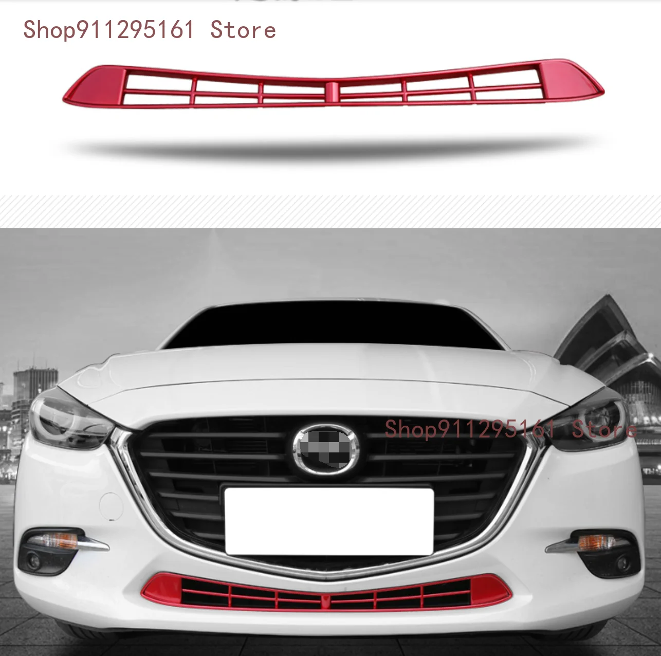 

1 шт., наклейка на передний и Нижний Бампер для Mazda 3 M3 Axela 2014-2017