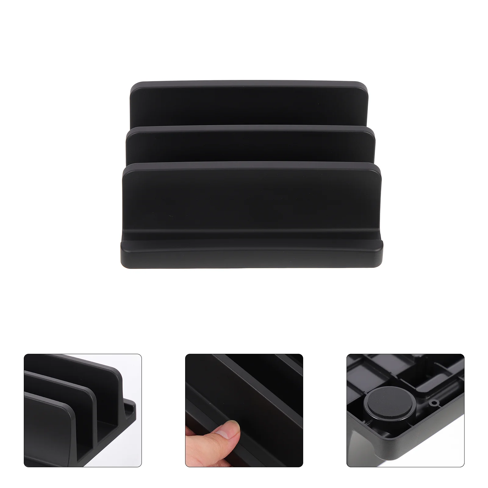 

Laptop Stand Holder Vertical Desktop Tablet Rack Adjustabledockslots 3 Slot Desk Organizeroffice Gaming Laptops Stands Support
