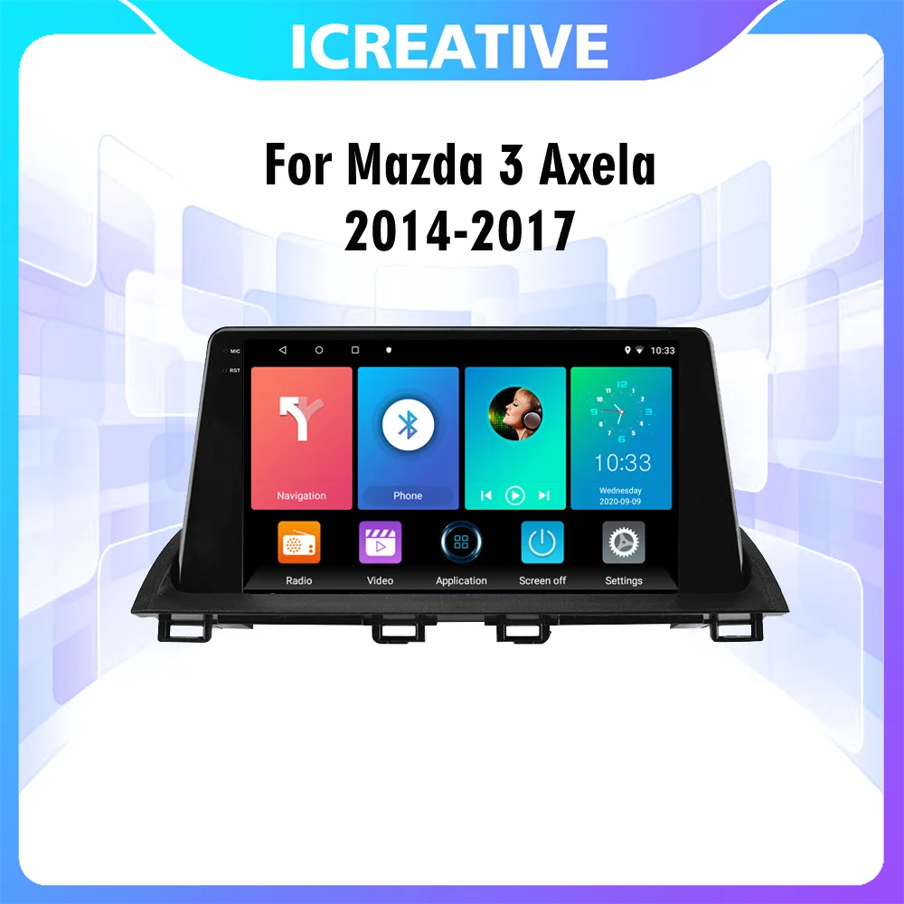 

Автомагнитола на Android для Mazda 3 2014-2017, 2 Din, стерео, Wi-Fi, GPS-навигация, мультимедийный плеер, головное устройство с рамкой