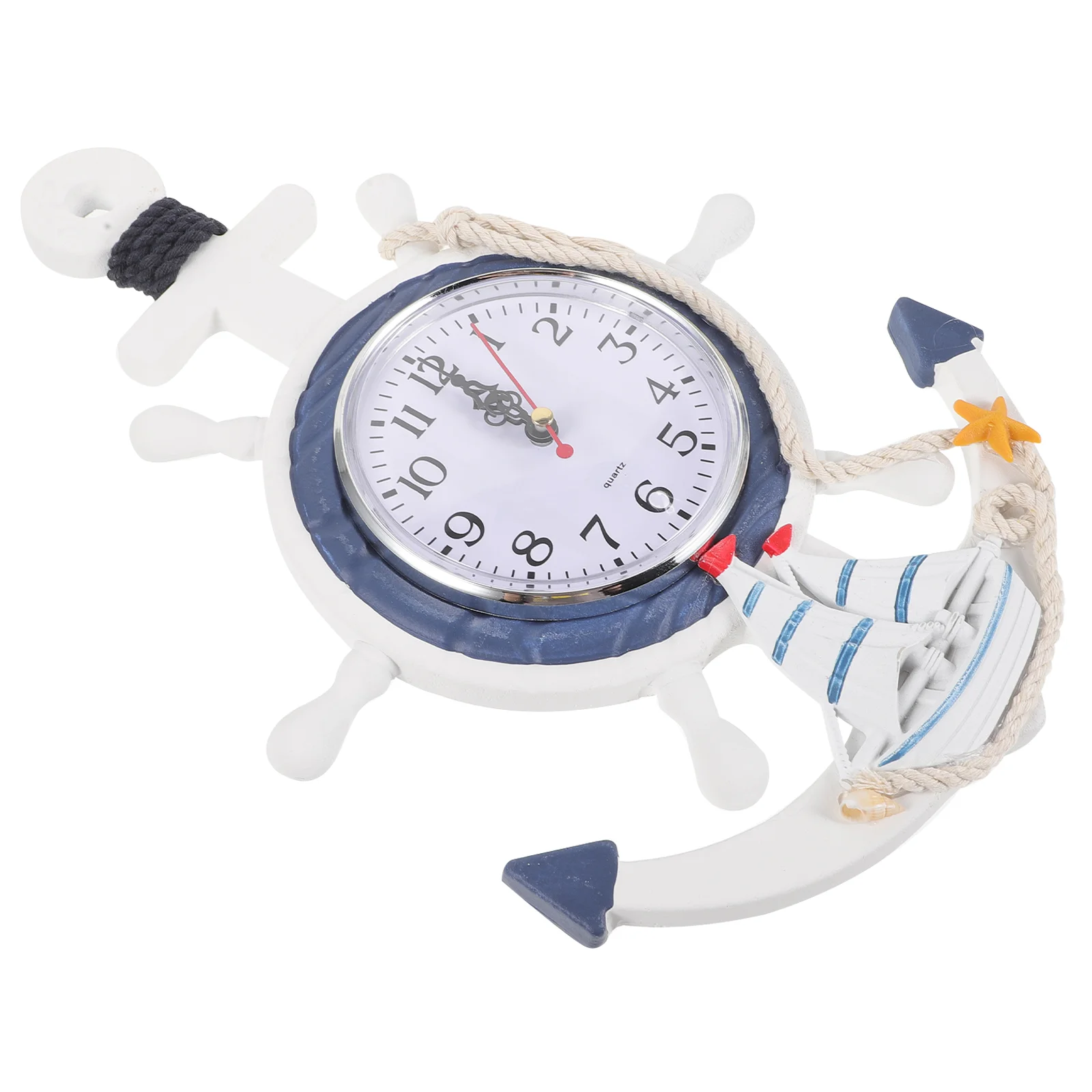 

bathroom clocks Anchor Wall Clock Nautical Ship Wheel Decor Nautical Ship Wheel Rudder Steering Wheel Wall Hanging Clock Towel