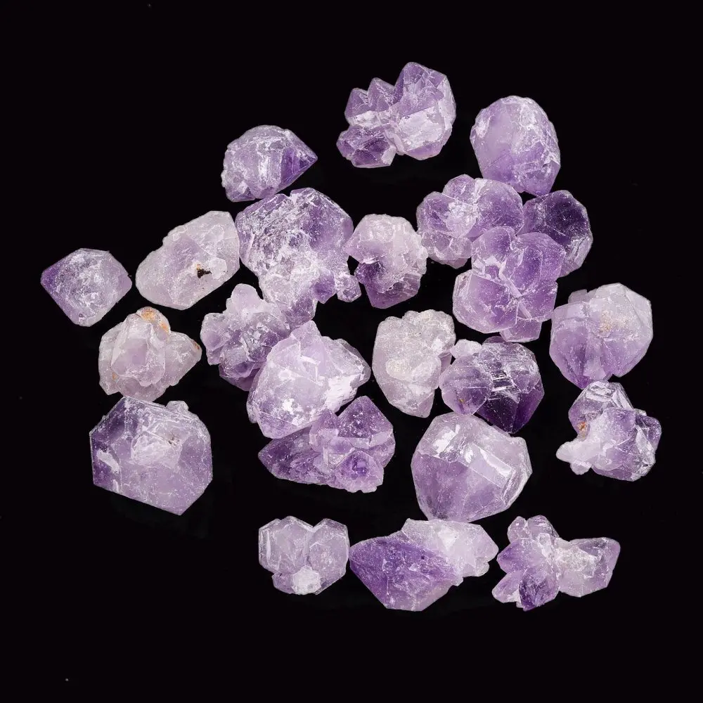

50g Rough Raw Natural Amethyst Beads No Hole/Undrilled Nuggets 15~29x14~25mm