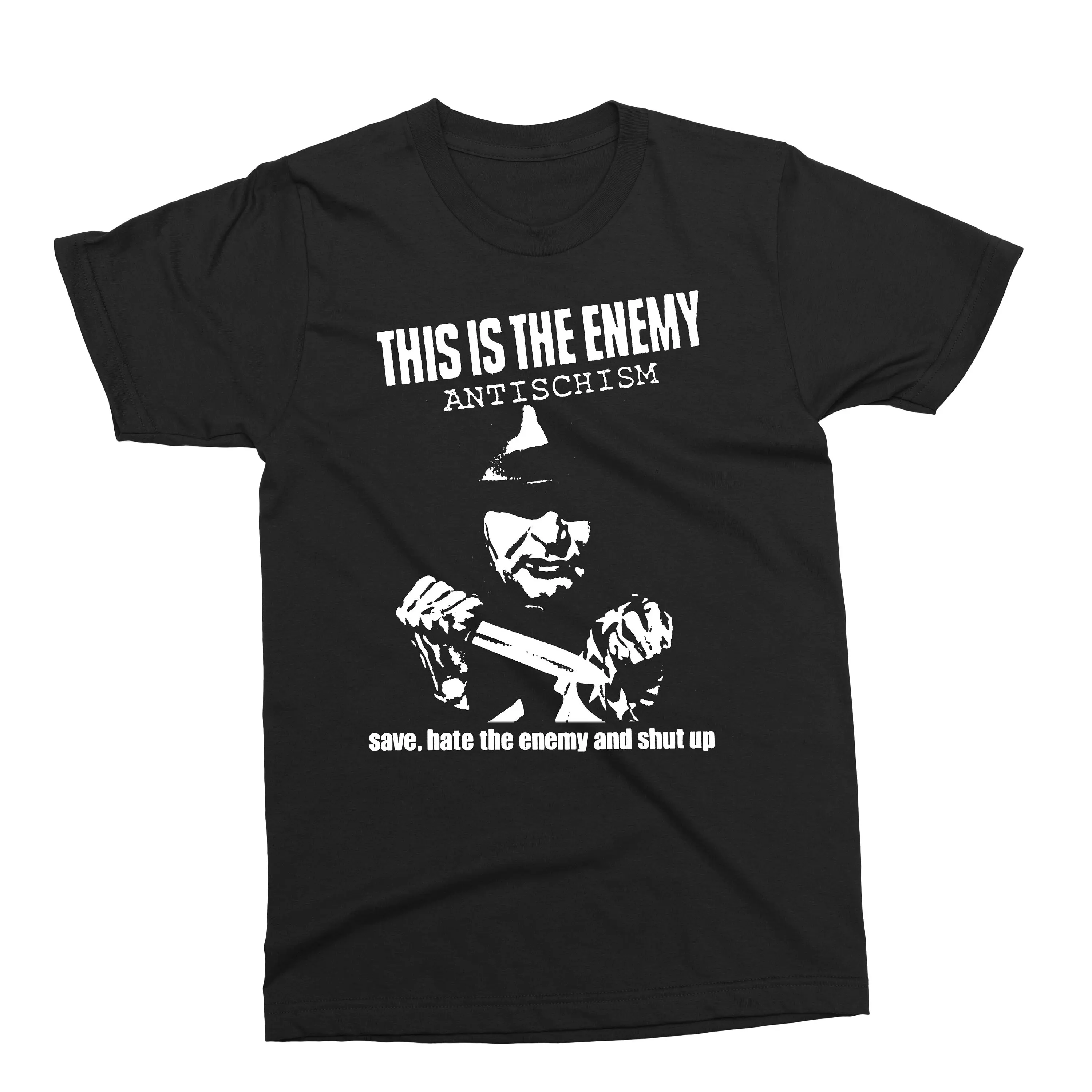 Antischism Enemy 2-сторонняя футболка Punk Crust Thrash Grindcore Animal Rights Peace Equality Love | - Цена: 