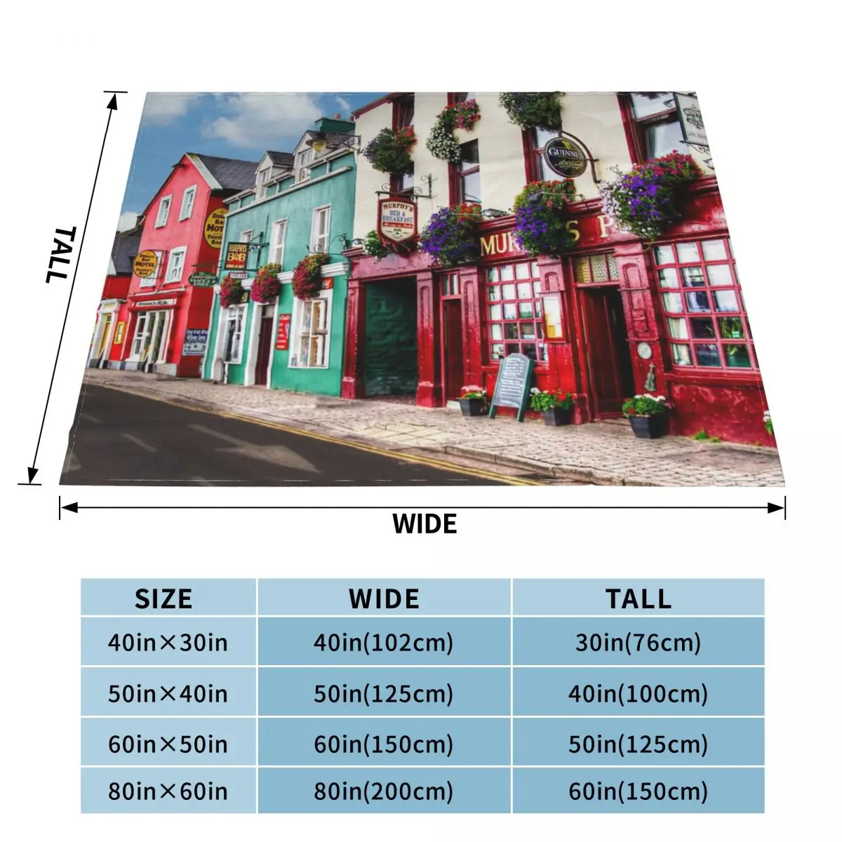 Dingle Town плед одеяло Flannels для пикника теплое